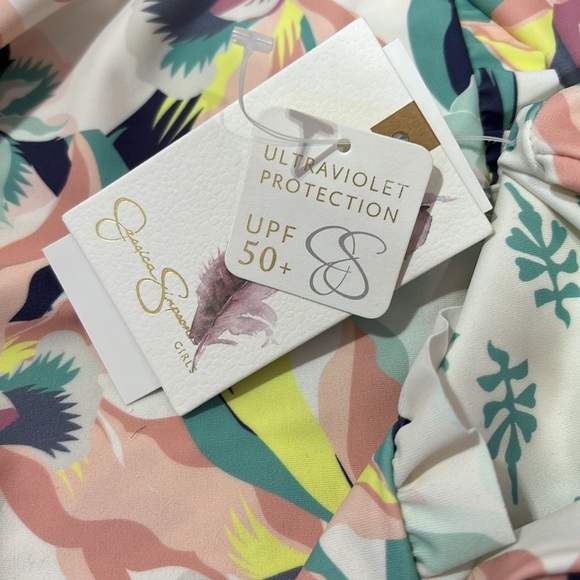 Jessica Simpson UPF 50+ ultraviolet protection,long sleeve,high neck,floral - Picture 5 of 7